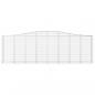 Preview: Gabionen mit Hochbogen 20 Stk 400x50x120/140cm Verzinktes Eisen