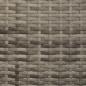 Preview: Gartenbank 2-Sitzer mit Kissen Grau Poly Rattan