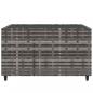 Preview: 4-tlg. Garten-Lounge-Set mit Kissen Grau Poly Rattan