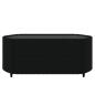 Preview: 3-tlg. Garten-Lounge-Set mit Kissen Schwarz Poly Rattan