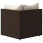 Preview: Garten-Ecksofas mit Kissen 2 Stk. Braun Poly Rattan