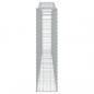 Preview: Gabionen mit Hochbogen 4 Stk. 400x30x120/140cm Verzinktes Eisen