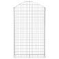Preview: Gabione mit Hochbogen 100x30x160/180 cm Verzinktes Eisen