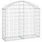 Preview: Gabione mit Hochbogen 100x30x80/100 cm Verzinktes Eisen