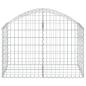 Preview: Gabione mit Hochbogen 100x50x60/80 cm Verzinktes Eisen