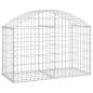 Preview: Gabione mit Hochbogen 100x50x60/80 cm Verzinktes Eisen