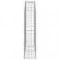 Preview: Gabione mit Hochbogen 150x30x120/140 cm Verzinktes Eisen