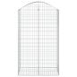Preview: Gabione mit Hochbogen 100x50x160/180 cm Verzinktes Eisen
