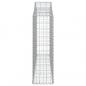 Preview: Gabionen mit Hochbogen 30Stk. 200x30x100/120cm Verzinktes Eisen