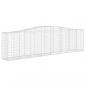 Preview: Gabionen mit Hochbogen 6 Stk. 400x50x100/120cm Verzinktes Eisen