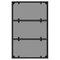 Preview: 6-tlg. Garten-Lounge-Set mit Kissen Schwarz Poly Rattan