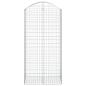 Preview: Gabione mit Hochbogen 100x50x200/220 cm Verzinktes Eisen