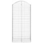 Preview: Gabione mit Hochbogen 100x50x200/220 cm Verzinktes Eisen