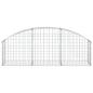 Preview: Gabione mit Hochbogen 150x30x40/60 cm Verzinktes Eisen