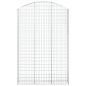 Preview: Gabione mit Hochbogen 150x30x220/240 cm Verzinktes Eisen