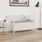 Preview: ARDEBO.de - Sitzbank Weiß 107x45x75,5 cm Massivholz Tanne