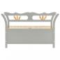 Preview: Sitzbank Grau 107x45x75,5 cm Massivholz Tanne