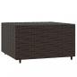 Preview: 4-tlg. Garten-Lounge-Set mit Kissen Braun Poly Rattan
