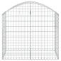 Preview: Gabione mit Hochbogen 100x50x80/100 cm Verzinktes Eisen