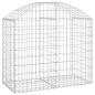 Preview: Gabione mit Hochbogen 100x50x80/100 cm Verzinktes Eisen