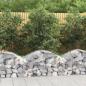 Preview: Gabione mit Hochbogen 100x50x40/60 cm Verzinktes Eisen