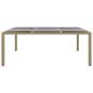 Preview: 11-tlg. Garten-Essgruppe Poly Rattan Beige