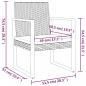 Preview: Gartensessel mit Kissen Schwarz Poly Rattan