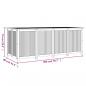 Preview: Gartenbox 200x80x75 cm Massivholz Akazie 