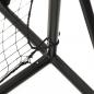 Preview: Fußball-Rebounder Schwarz 366x90x183 cm HDPE