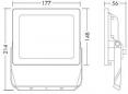 Preview: Thorneco LEONIE VARIOFLEX LED Fluter, 40 Watt, 5005 Lumen, 4000K, schwarz (96635647)
