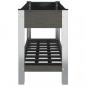 Preview: Garten-Hochbeet mit Ablage Grau 100x50x75 cm WPC