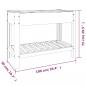Preview: Garten-Hochbeet mit Ablage Grau 100x50x75 cm WPC
