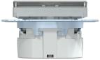Preview: Merten SCHUKO Steckdose mit Lichtauslass und LED-Beleuchtungs-Modul, System M, erhöhter Berührungsschutz, Steckklemmen, aluminium matt (MEG2304-0460)