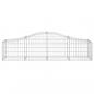 Preview: Gabionen mit Hochbogen 11 Stk. 200x50x40/60 cm Verzinktes Eisen