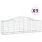 Preview: Gabionen mit Hochbogen 9 Stk. 200x50x60/80 cm Verzinktes Eisen