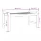 Preview: Couchtisch 100x50x50 cm Massivholz Akazie