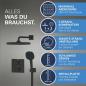 Preview: GROHE Precision Thermostat Duschsystem, Unterputz, Quickfix, mit Vitalio Comfort 250, mattschwarz (348822430)