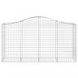 Preview: Gabionen mit Hochbogen 30 Stk 200x50x100/120cm Verzinktes Eisen