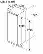 Preview: Bosch KIL82ADD0 Serie 6 Einbau Kühlschrank mit Gefrierfach, Nischenhöhe 177,5 cm, 280 L, Festtürtechnik, VitaFresh, Superkühlen, weiß