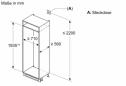 Preview: Bosch KBN96NSE0 Serie 2 Einbau Kühl-Gefrierkombination, Nischenhöhe 194 cm, 383 L, Schlepptür, HomeConnect, EcoMode, weiß
