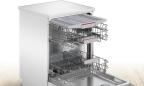 Preview: Bosch SMS4EVW08E Serie 4 Stand Geschirrspüler, 60 cm breit, 14 Maßgedecke, AquaStop, HomeConnect, weiß