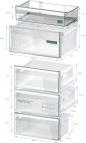 Preview: Siemens KG39N2IAF iQ300 Stand Kühl-Gefrierkombination, 60 cm breit, 363, noFrost, multiAirflow-System, dimLight, gebürsteter Stahl AntiFingerprint