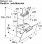 Preview: Siemens LC87KFN60 iQ300 A+ Kopffreihaube, 80 cm breit, 768 m³/h, cook Connect System, iQdrive Motor, Leistung 3-stufig + 1 Intensiv, Klarglas, schwarz bedruckt