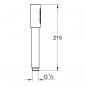 Preview: GROHE Rainshower Aqua Stick Handbrause, 1 Strahlart, hard graphite gebürstet (26866AL0)