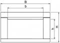 Preview: OBO Bettermann BSKD09-K1021 Brandschutzkanal PYROLINE® Con D BSK I90/E30, 105 x 210 mm, 1 m (7215144)