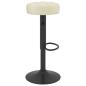 Preview: Barhocker 2 Stk. Creme Samt