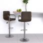 Preview: ARDEBO.de - Barhocker 2 Stk. Braun Kunstleder