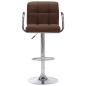 Preview: Barhocker 2 Stk. Braun Stoff