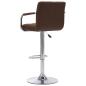 Preview: Barhocker 2 Stk. Braun Stoff