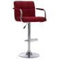Preview: Barhocker Weinrot Stoff